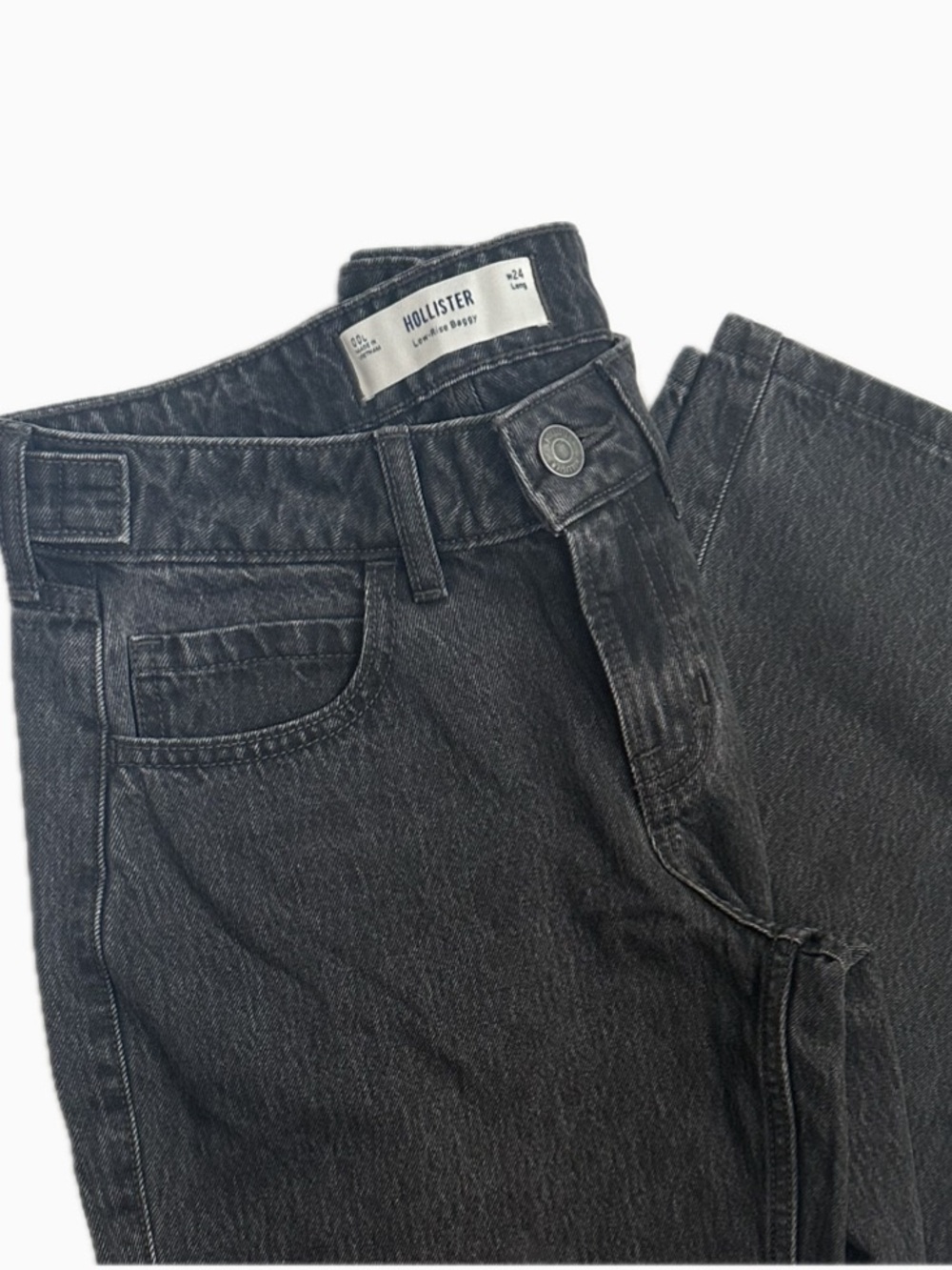 Hollister Andi Adjustable Waist Low-Rise Baggy Jeans